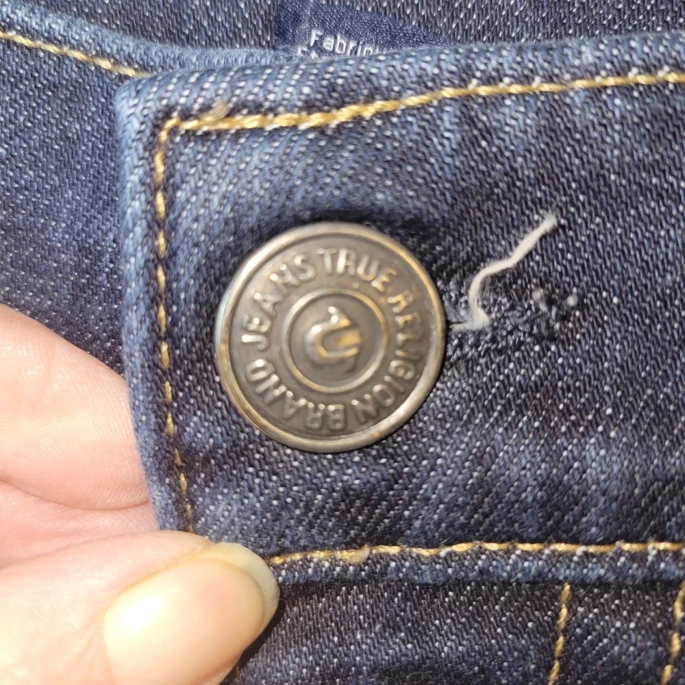 True Religion Women's Jeans Size 33 Dark Blue Denim • Made in USA Classic Fit‎